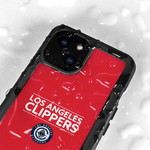 NBA Los Angeles Clippers Standard Red iPhone 15 Waterproof Case